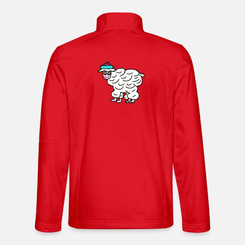 Schaf Wandern Schafe  - Unisex Softshelljacke - Rot
