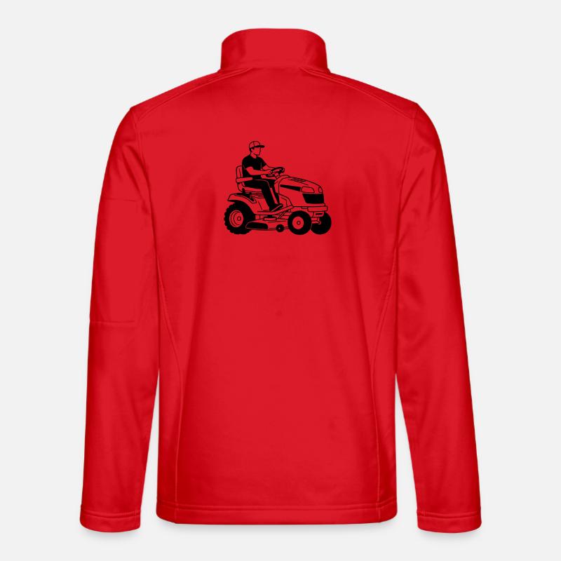 Rasenmäher - Unisex Softshelljacke - Rot