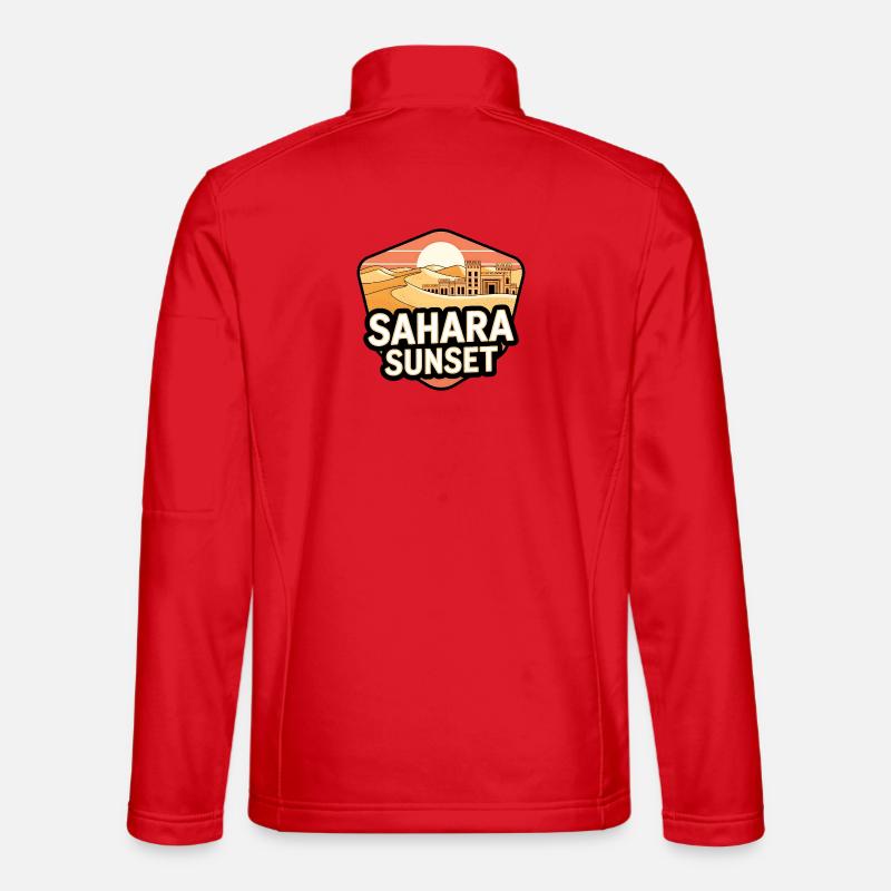 Sahara Sunset Castle - Unisex Softshell Jacket - red