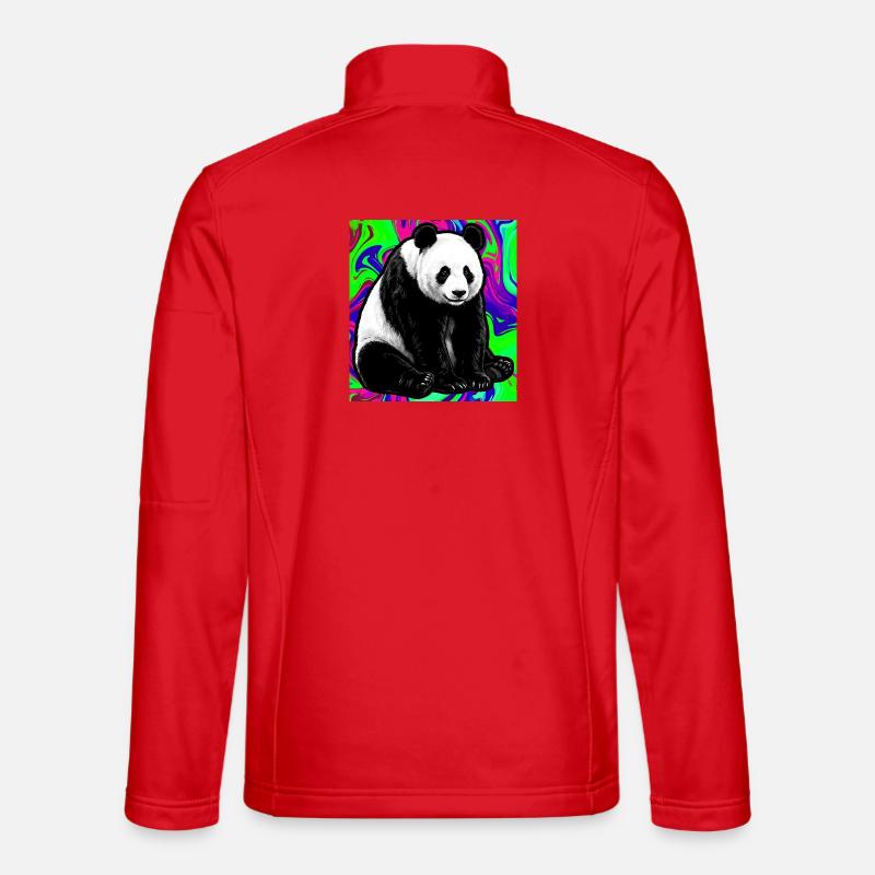 Panda - Unisex Softshelljacke - Rot
