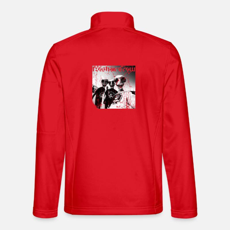 Fresh Shark Crew Graffiti - Unisex Softshelljacke - Rot