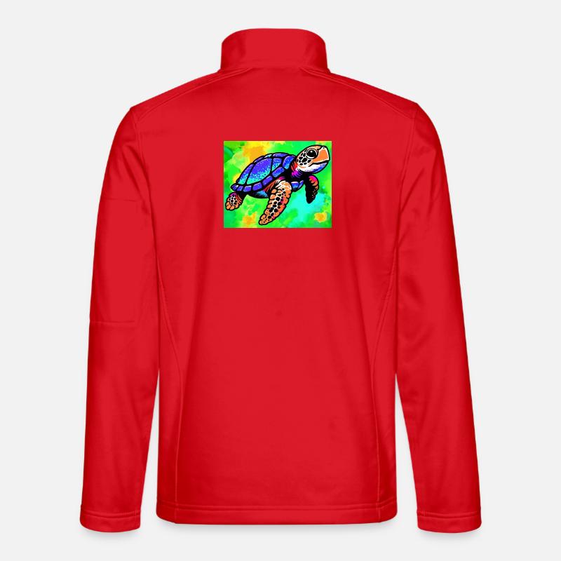 Schildkröte - Unisex Softshelljacke - Rot