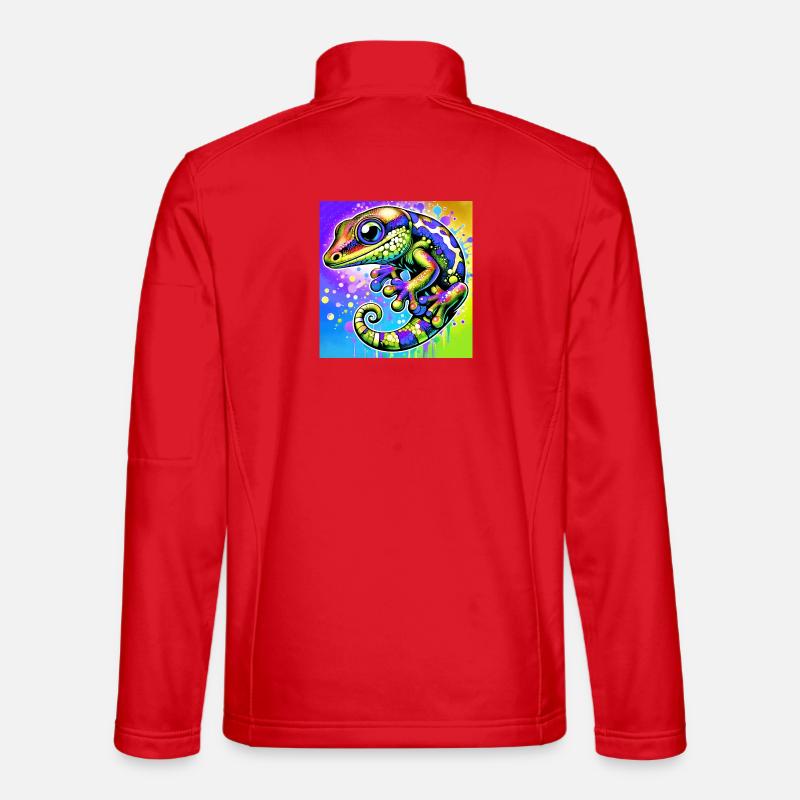 Gecko - Unisex Softshelljacke - Rot