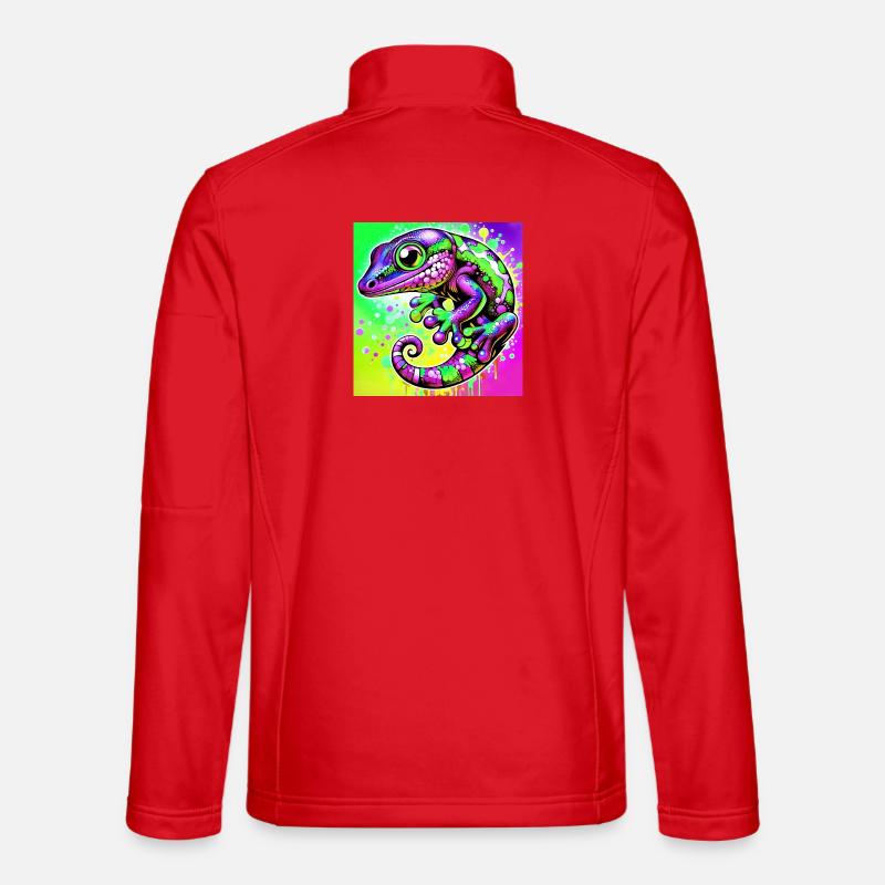 Gecko - Unisex Softshelljacke - Rot