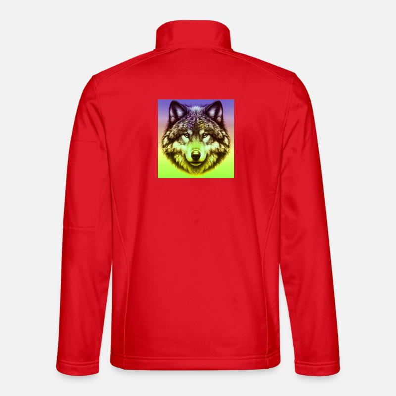 Wolf - Unisex Softshell Jacket - red