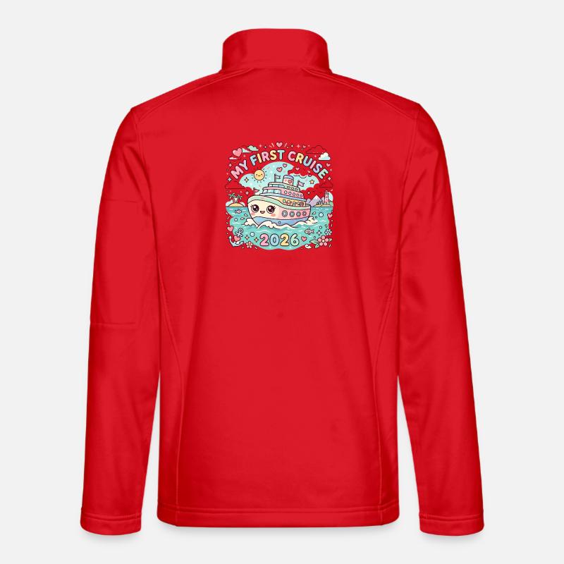 My first cruise in 2026 - Unisex Softshell Jacket - red