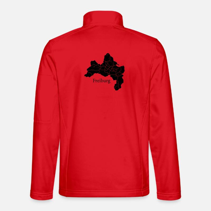Freiburg Map Unisex Softshelljacke