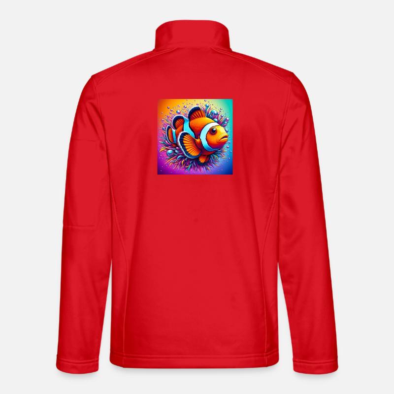 Clownfisch - Unisex Softshelljacke - Rot