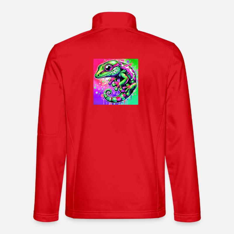 Gecko - Unisex Softshelljacke - Rot