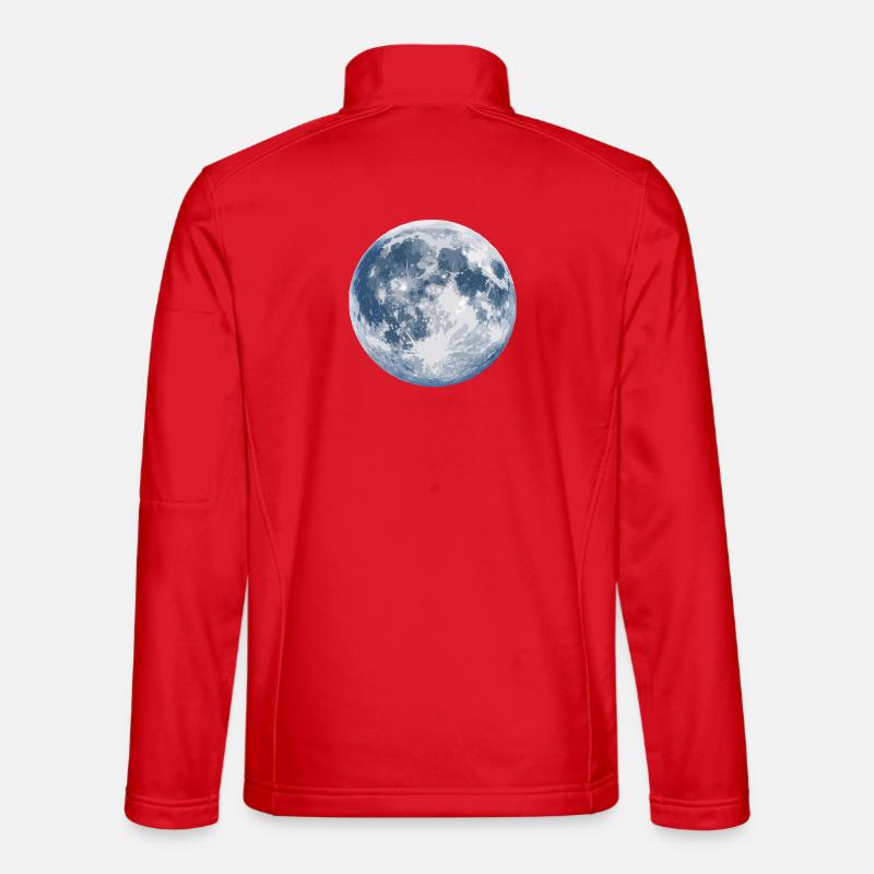 Moonlight Silhouette - Unisex Softshell Jacket - red