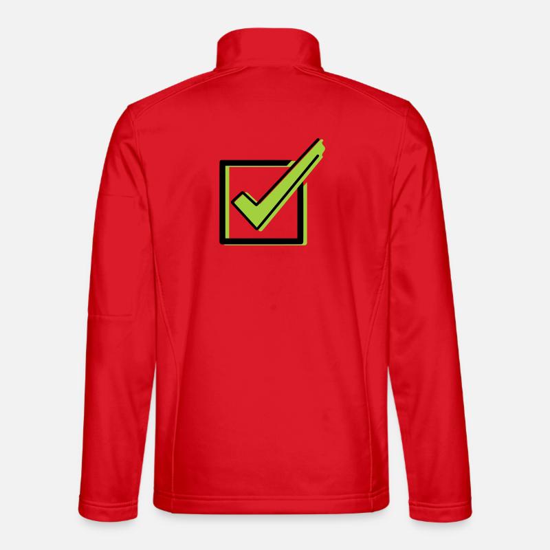 Tick Checklist Box Comic Unisex Softshell Jacket