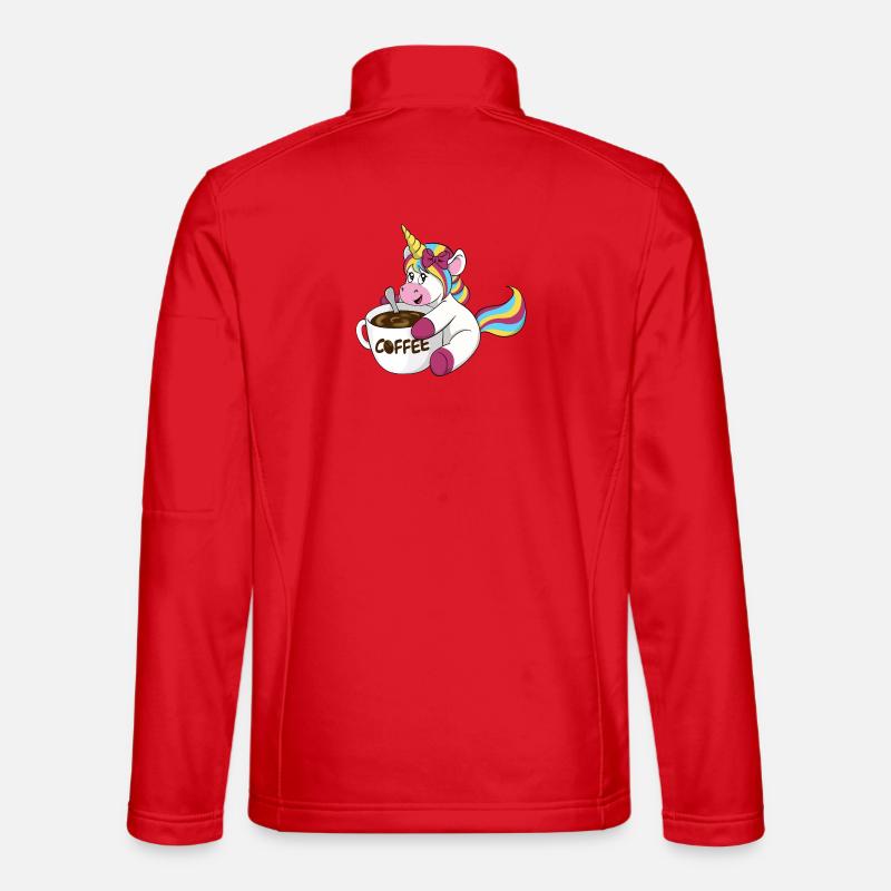 Kaffee Einhorn Unisex Softshelljacke