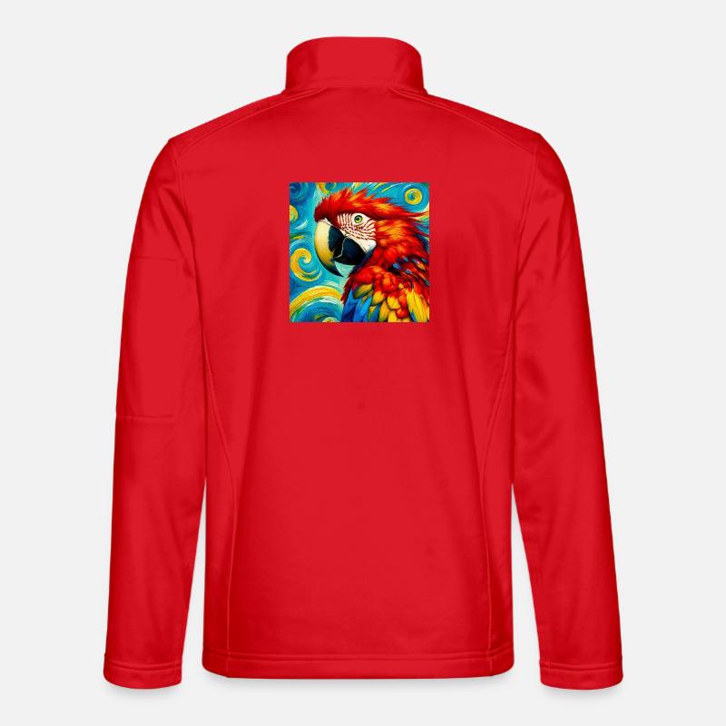 parrot - Unisex Softshell Jacket - red