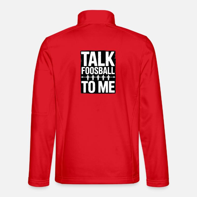 Table Soccer Evolution Funny Foosball Foosball - Unisex Softshell Jacket - red