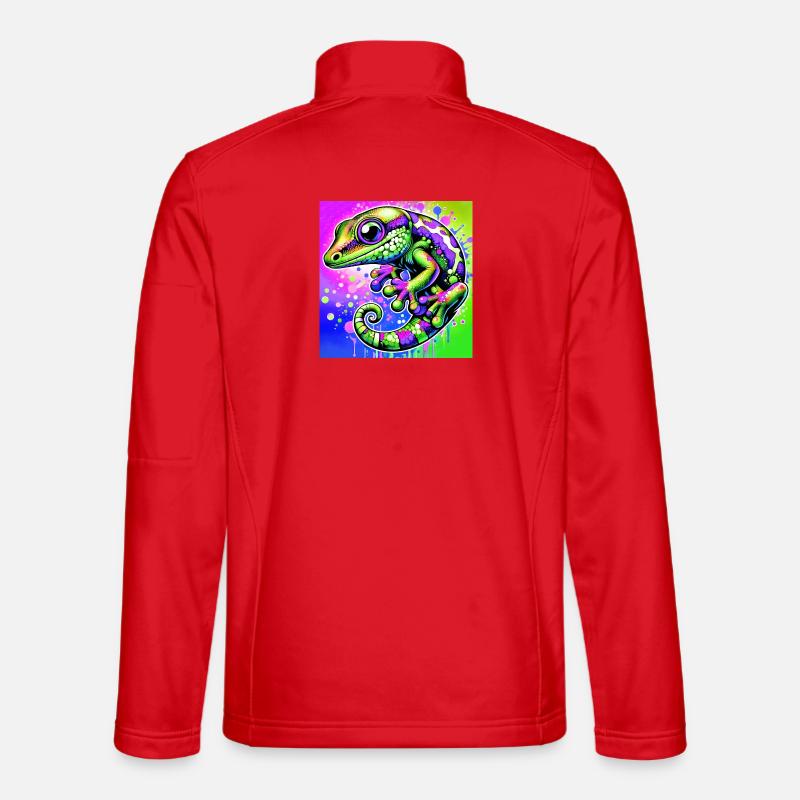 Gecko - Unisex Softshelljacke - Rot