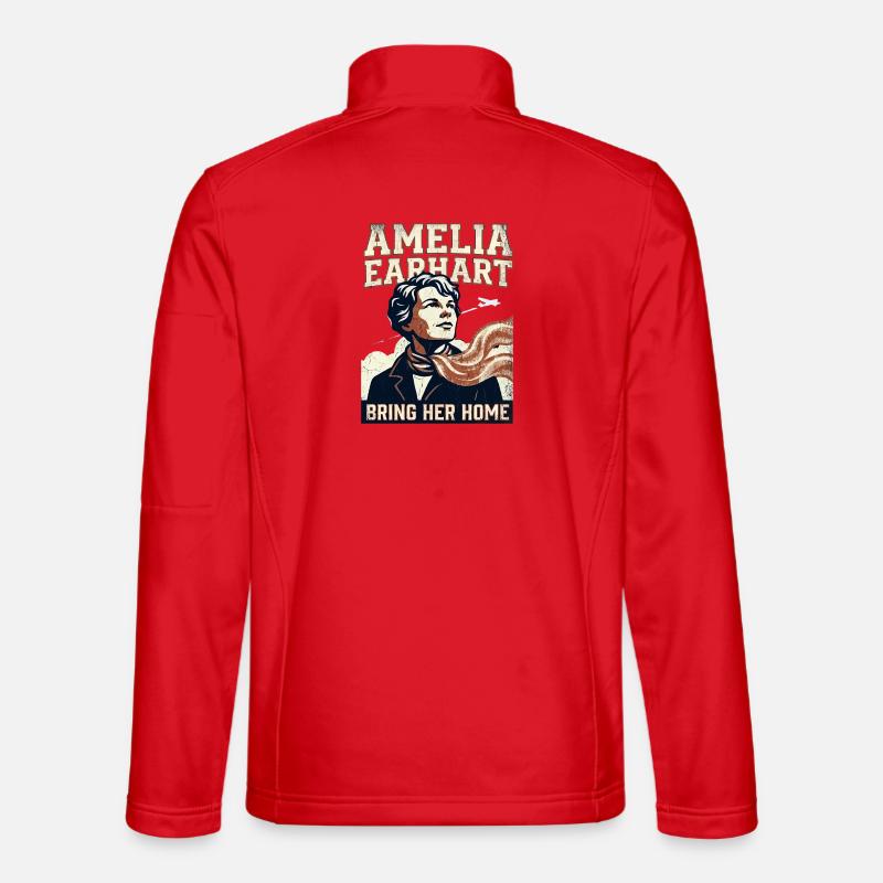 Amelia Earhart – Ramène-la à la maison - Veste en tissu softshell Unisexe - rouge