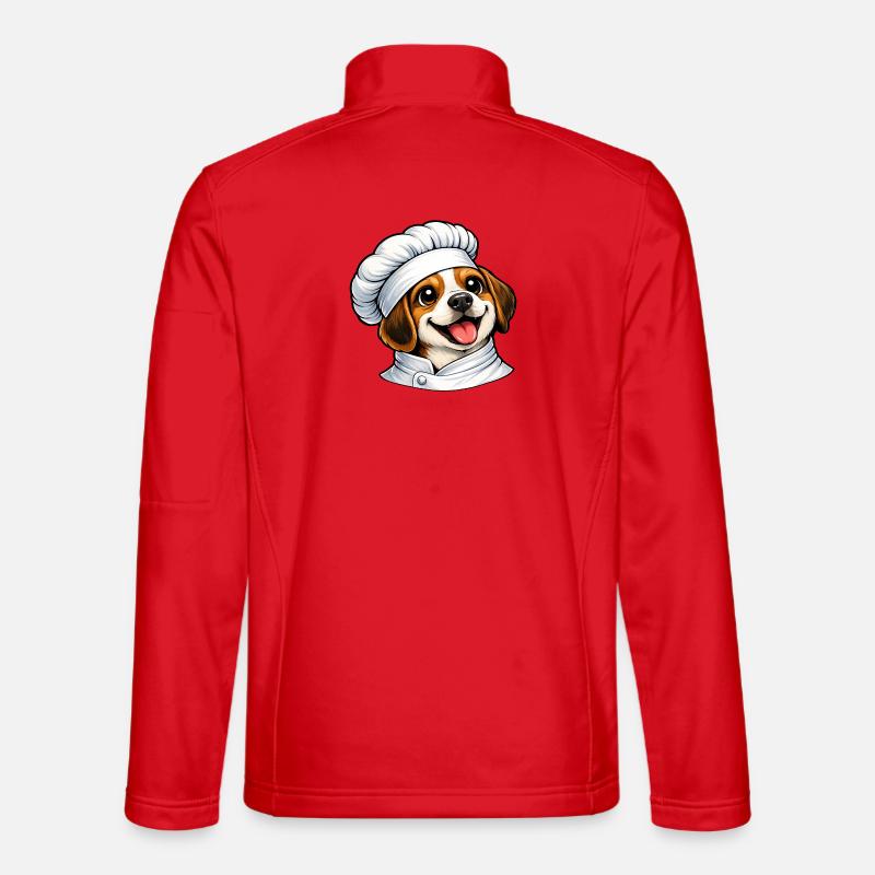 Cucina animata Beagle allegra - Giacca softshell unisex - rosso