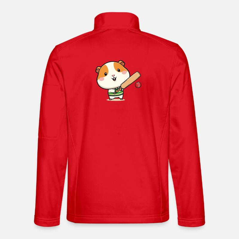 Dessin animé mignon grillon cochon d’Inde Veste en tissu softshell Unisexe