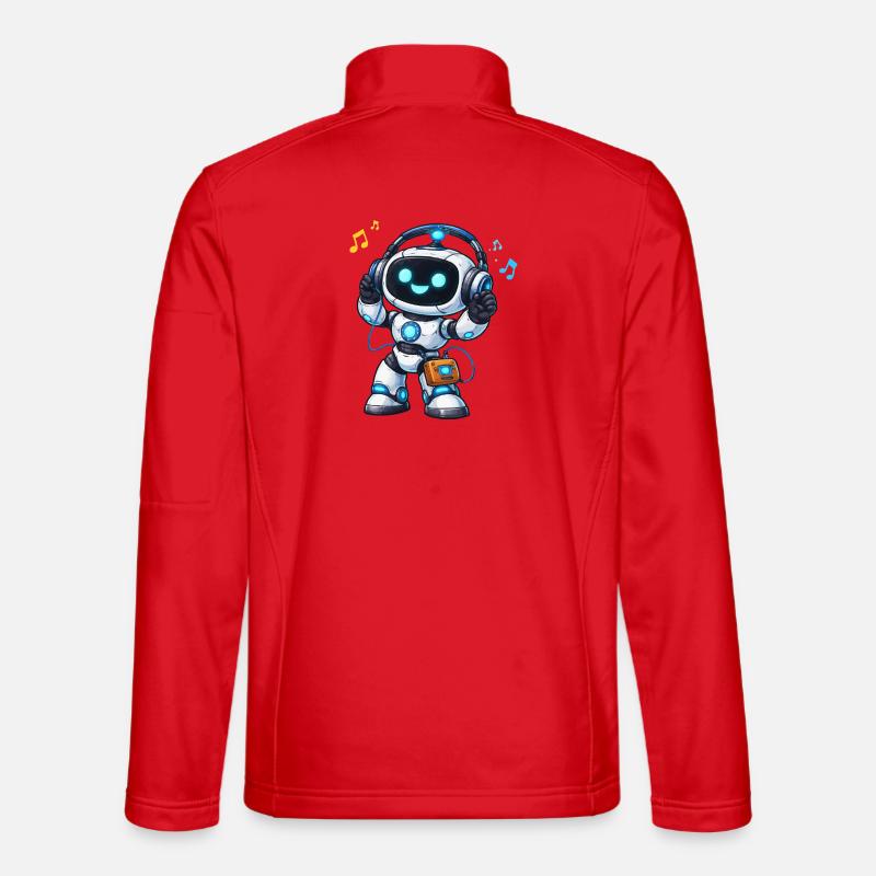 DJ robot spatial avec casque Veste en tissu softshell Unisexe