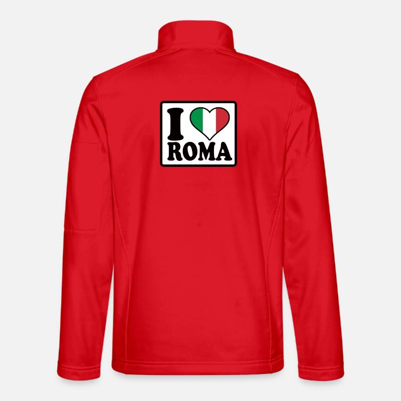 I love Roma, Rom - Unisex Softshelljacke - Rot