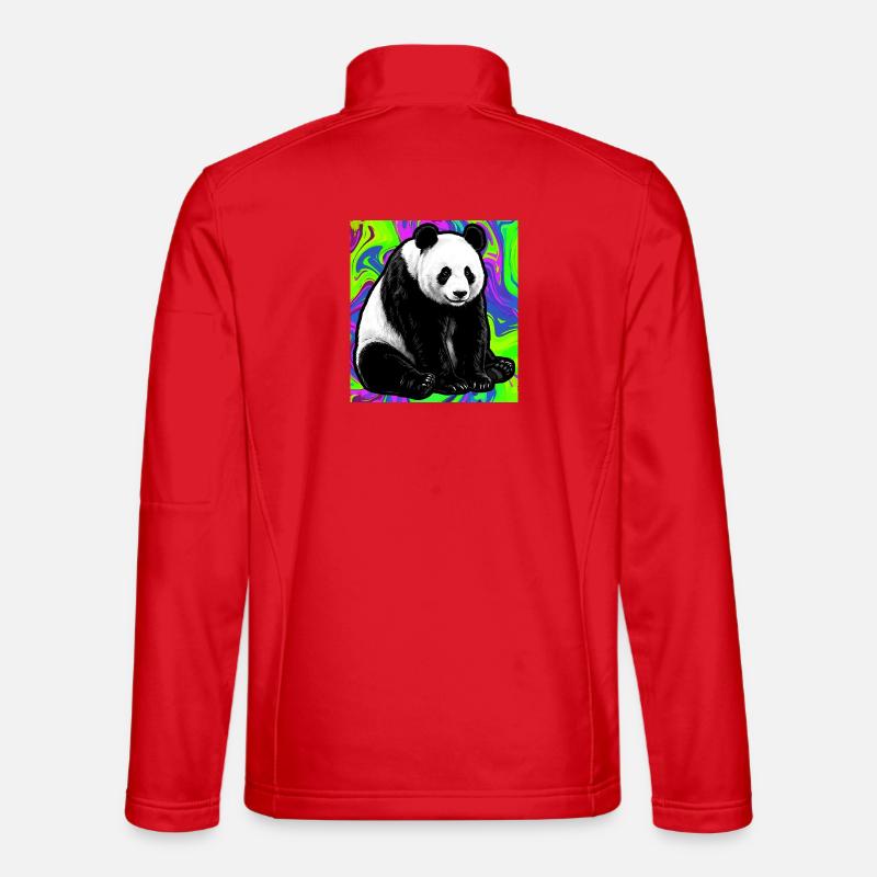 Panda - Unisex Softshelljacke - Rot