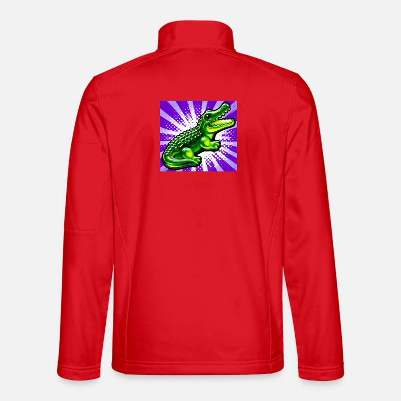 Krokodil - Unisex Softshelljacke - Rot