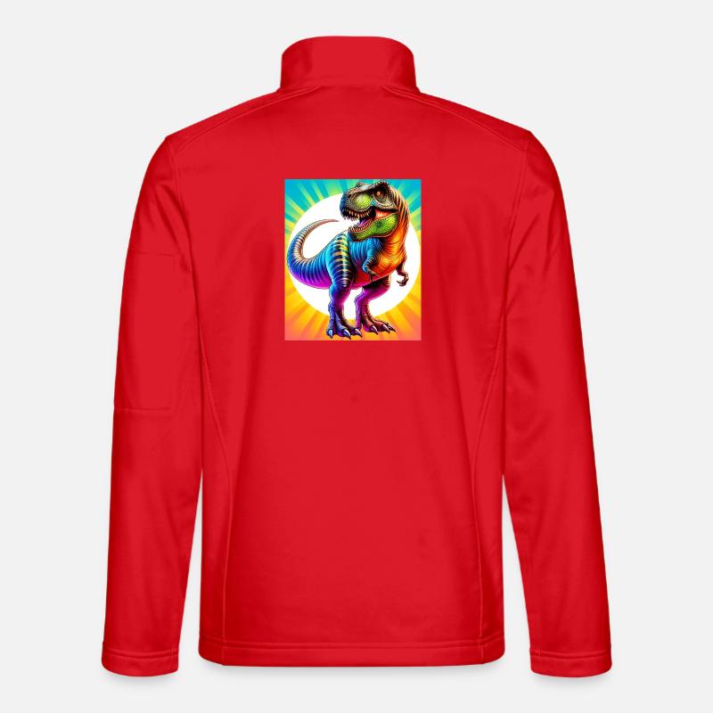 dinosaur - Unisex Softshell Jacket - red
