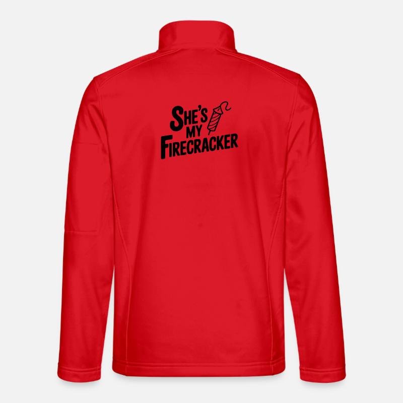 She's My Firecracker - Unisex Softshell Jacket - red