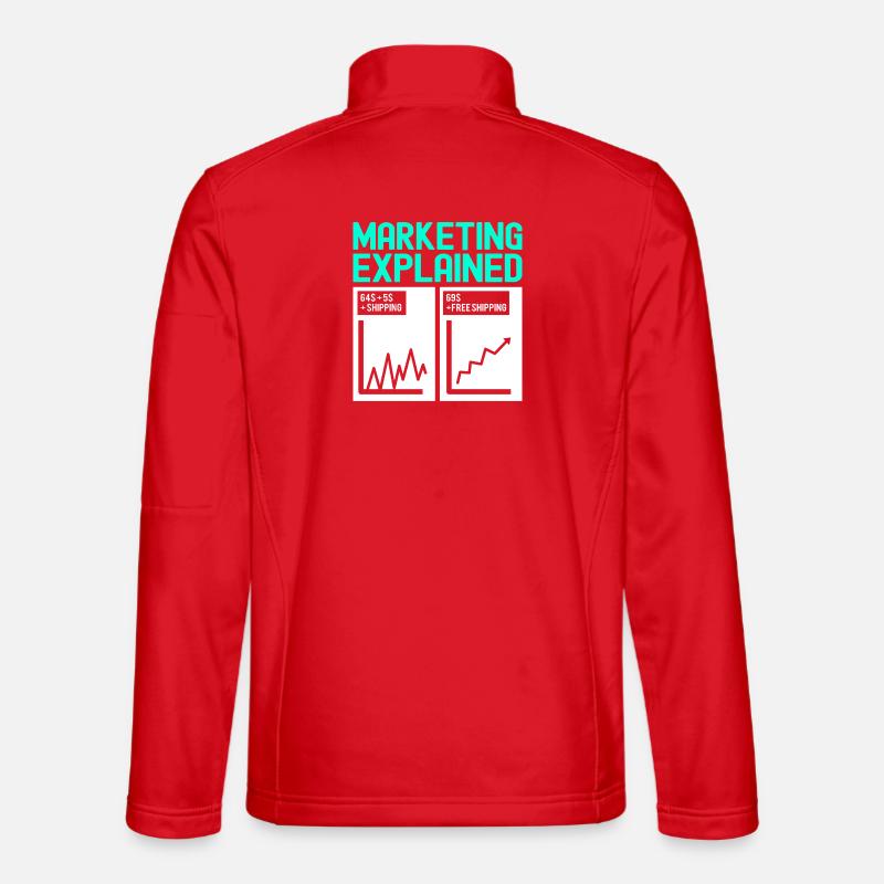 Marketing Manager - Unisex Softshelljacke - Rot