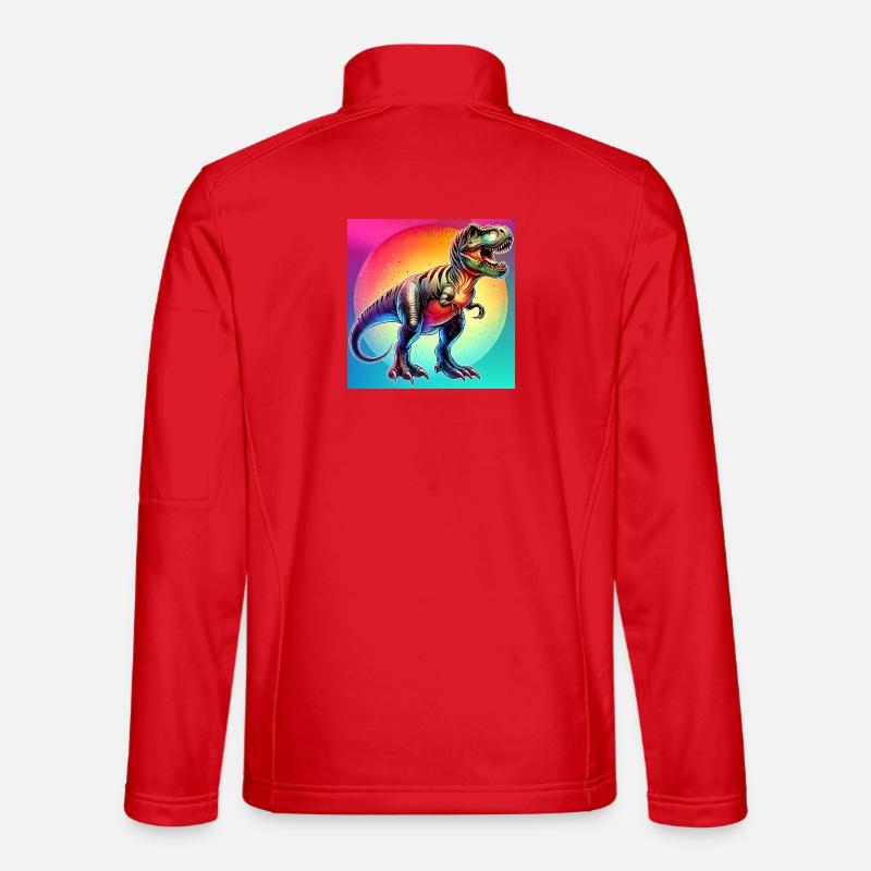 dinosaur - Unisex Softshell Jacket - red