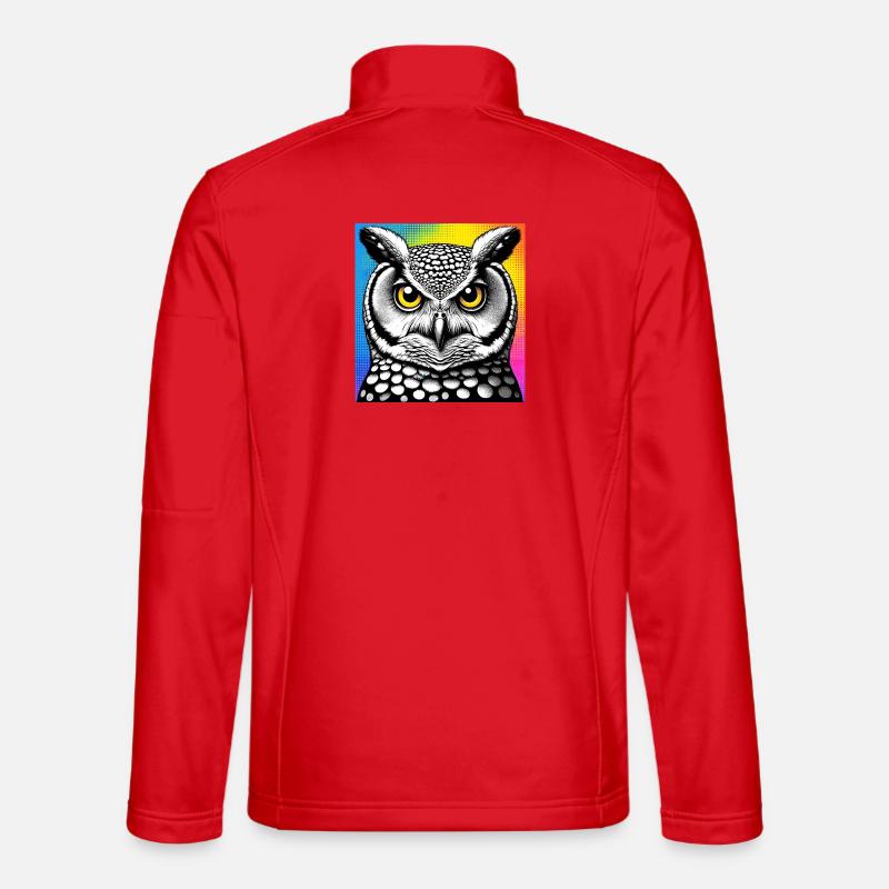 Eule - Unisex Softshelljacke - Rot