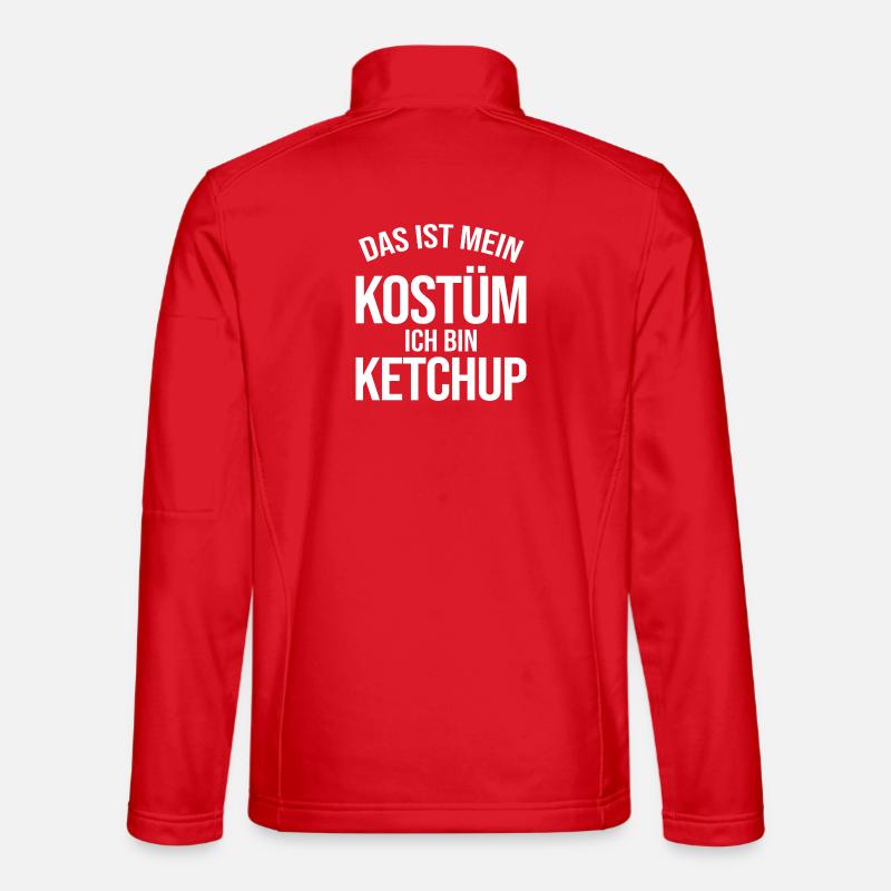 Kostüm: Ich bin Ketchup - Unisex Softshelljacke - Rot
