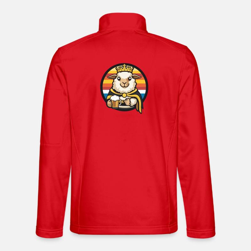 Bière de mouton drôle Veste en tissu softshell Unisexe