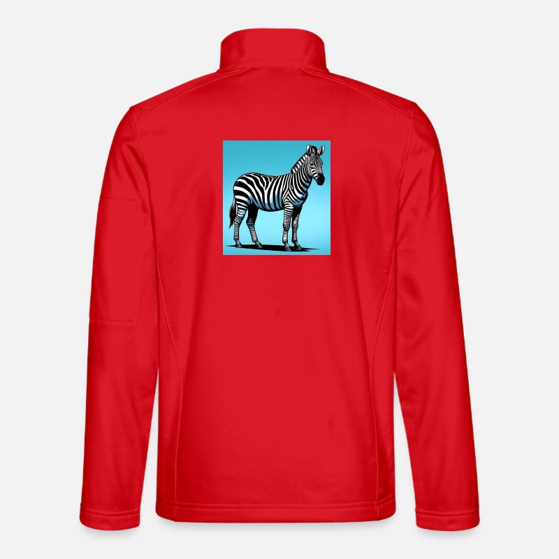 Zebra - Unisex Softshelljacke - Rot
