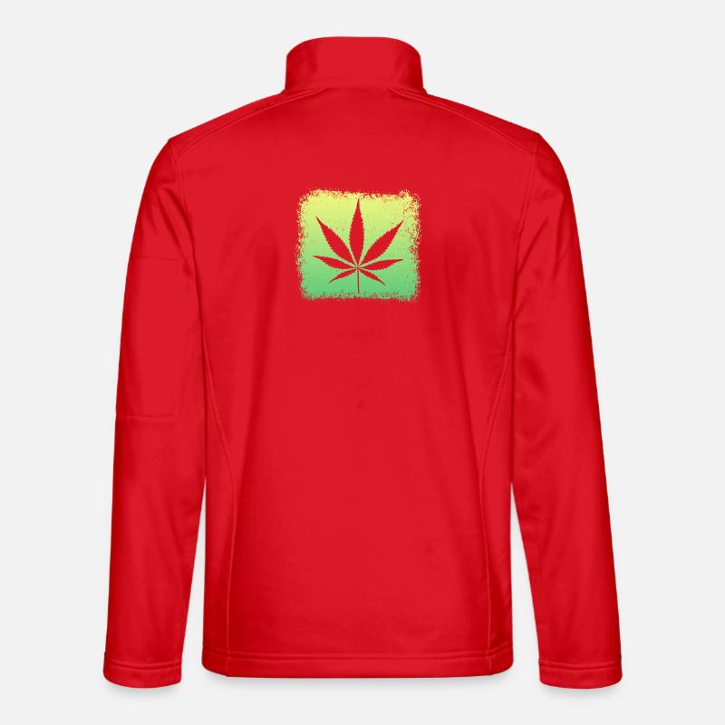 Cannabisblatt  Weed Kiffen Unisex Softshelljacke
