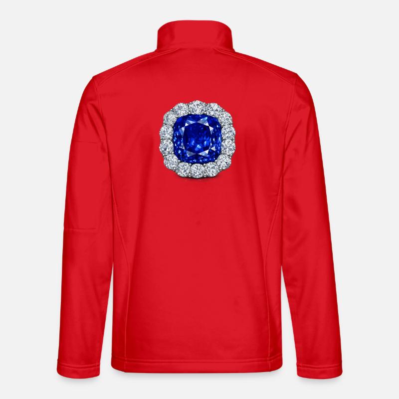 The Prince Albert Sapphire - Unisex Softshell Jacket - red