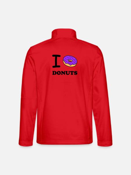 i love donuts - Unisex Softshell Jacket - red