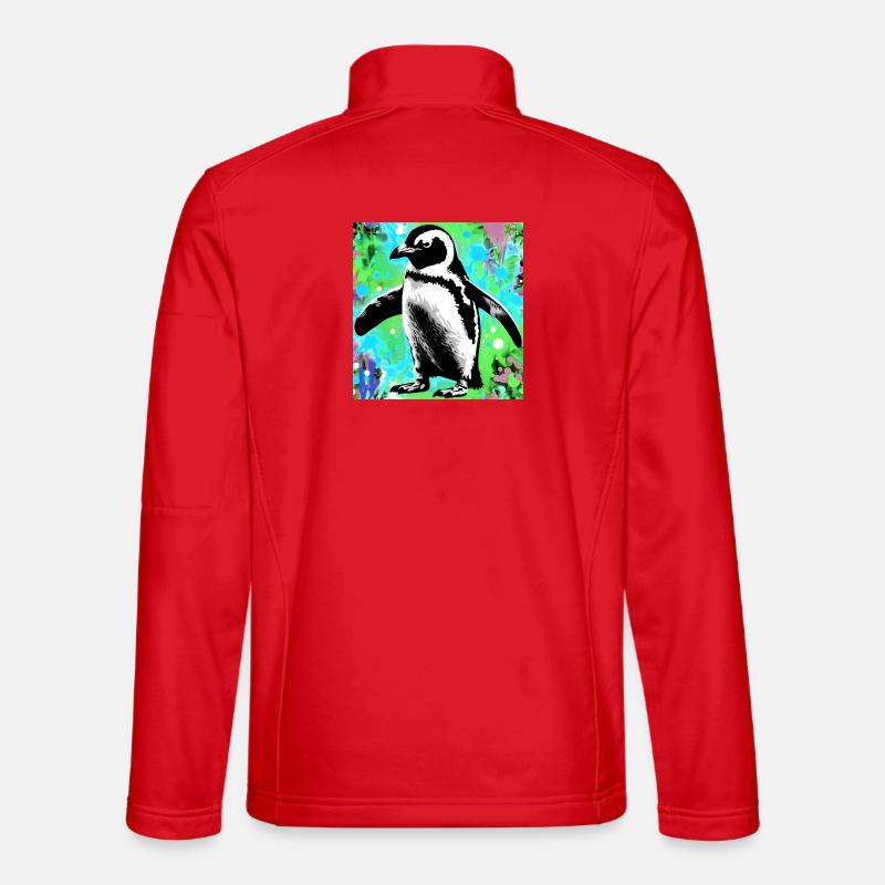 penguin - Unisex Softshell Jacket - red