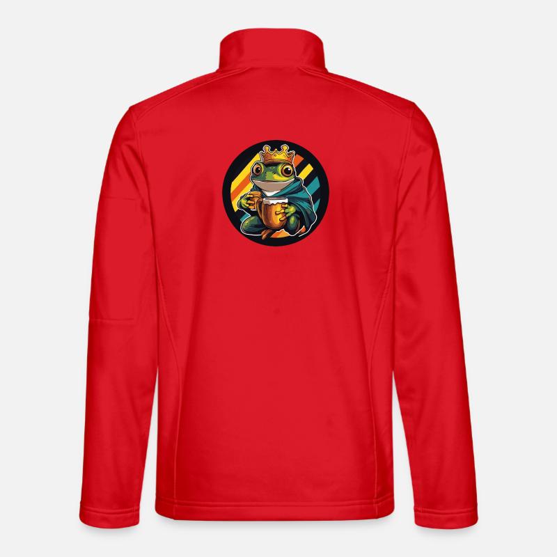 Frog Beer Funny - Unisex Softshell Jacket - red