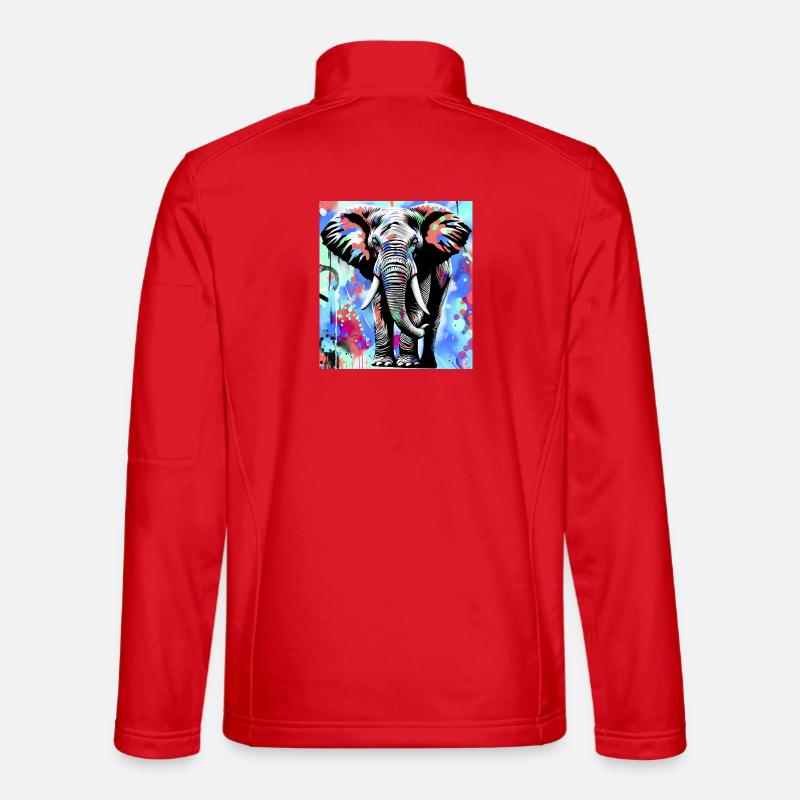 Elefant - Unisex Softshelljacke - Rot