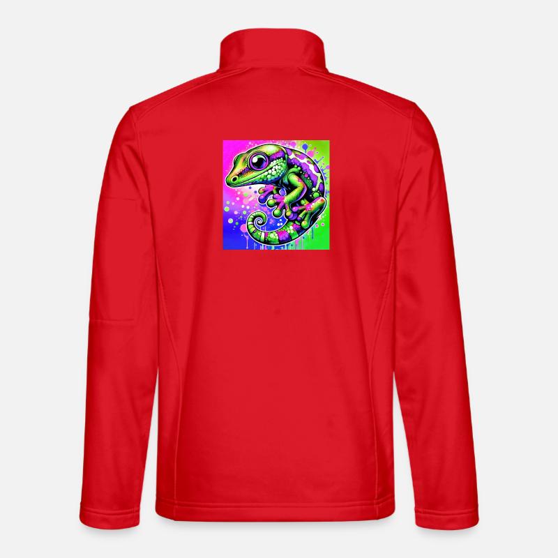 Gecko - Unisex Softshelljacke - Rot