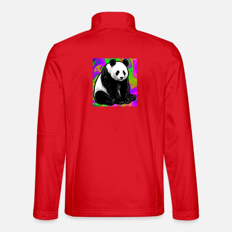 Panda - Unisex Softshelljacke - Rot