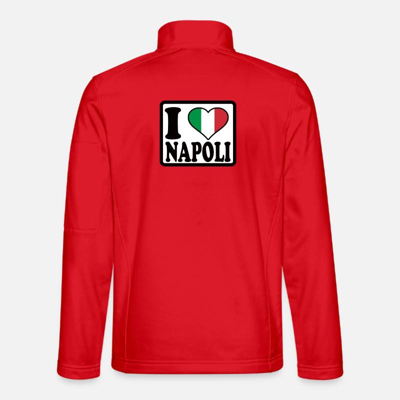 Neapel, Napoli - Unisex Softshelljacke - Rot