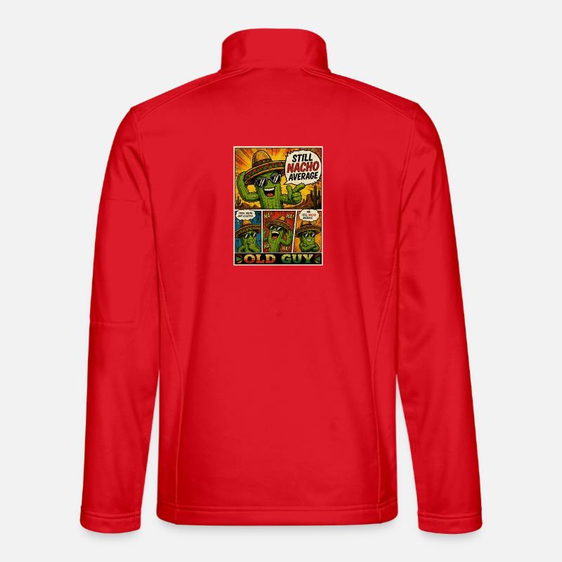 Old Guy Nacho Cactus - Unisex Softshelljacke - Rot