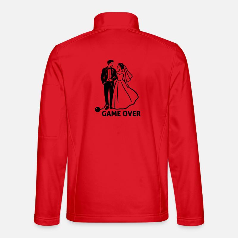 Hochzeit, Junggesellenabschied - Unisex Softshelljacke - Rot