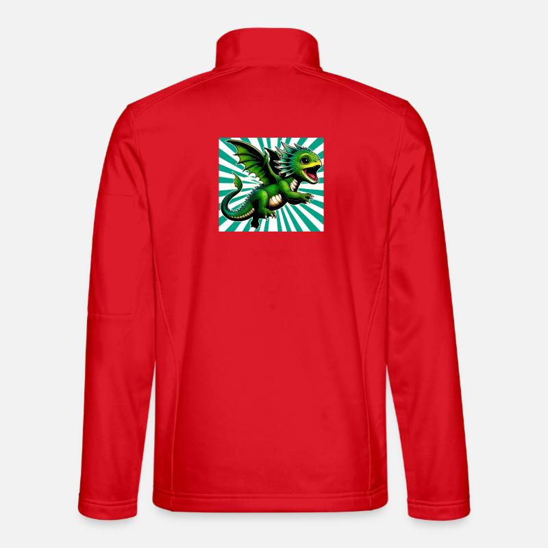 Drache - Unisex Softshelljacke - Rot