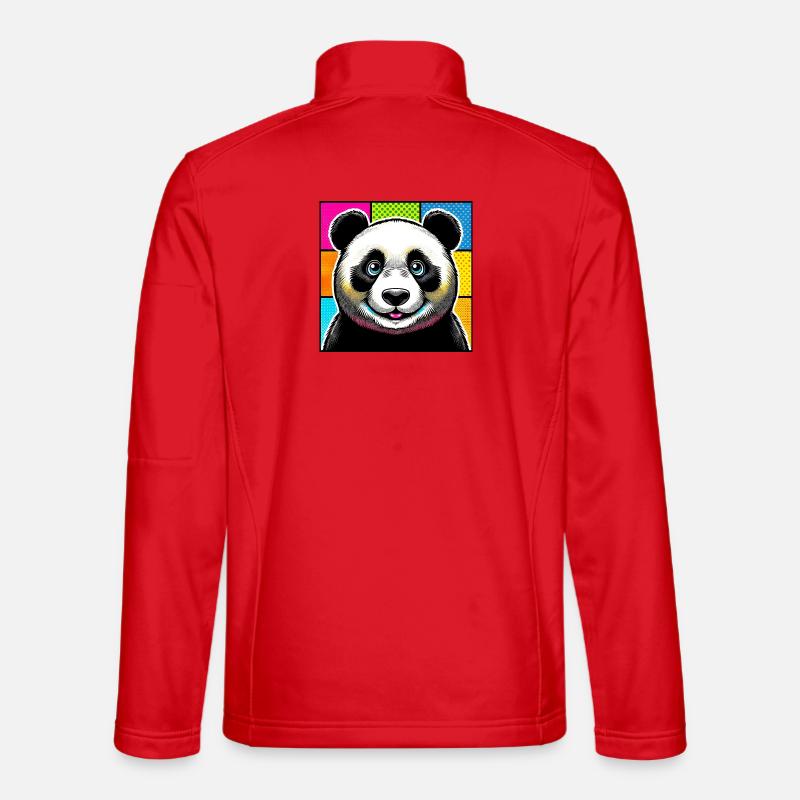 Panda - Unisex Softshelljacke - Rot
