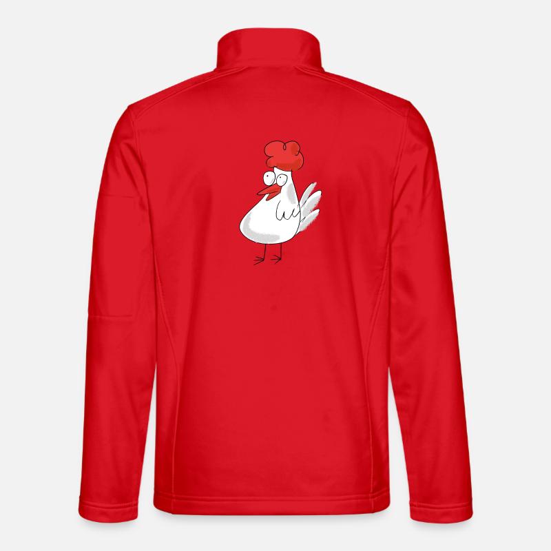 cute chicken chickens - Unisex Softshell Jacket - red