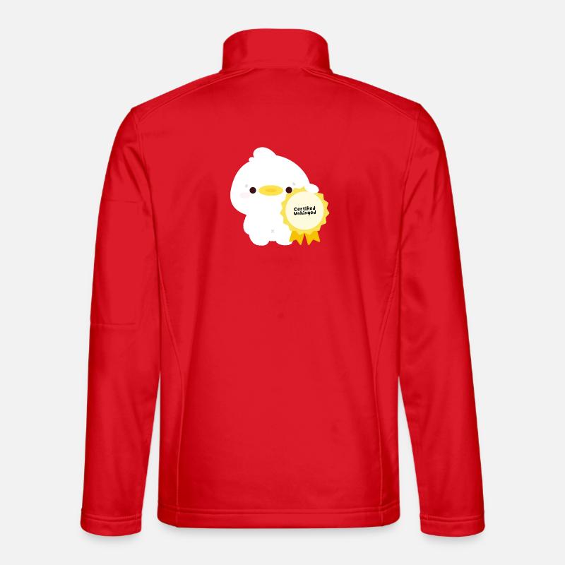 Certified Unhinged duck - Unisex Softshell Jacket - red