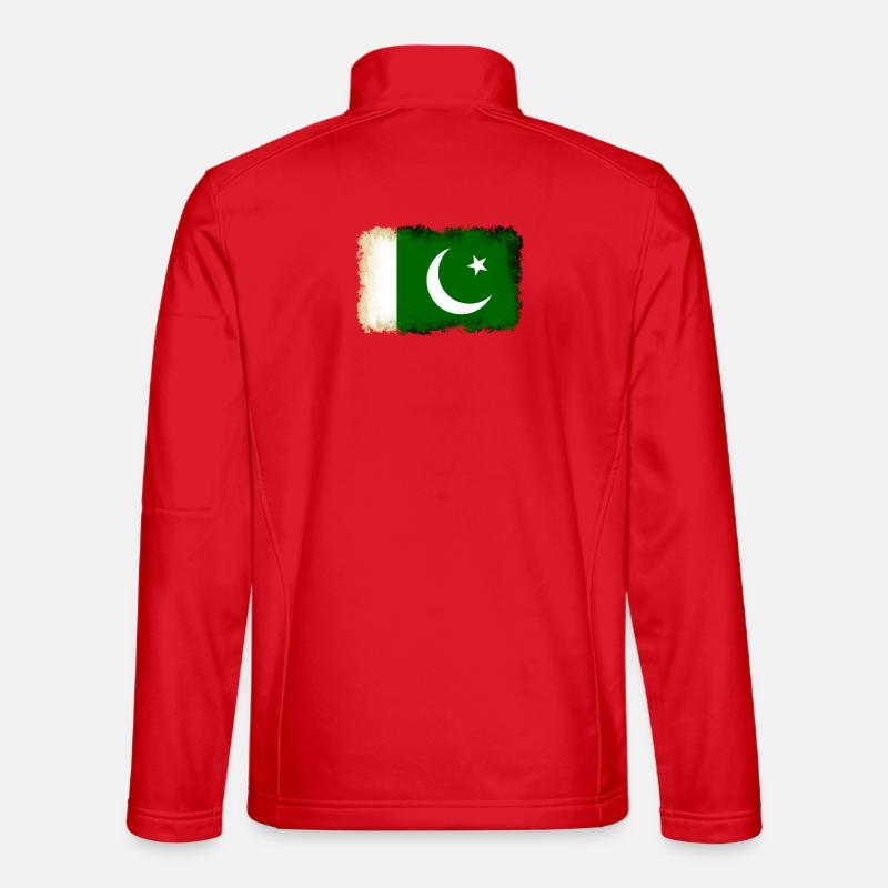 Flag Pakistan - Unisex Softshell Jacket - red
